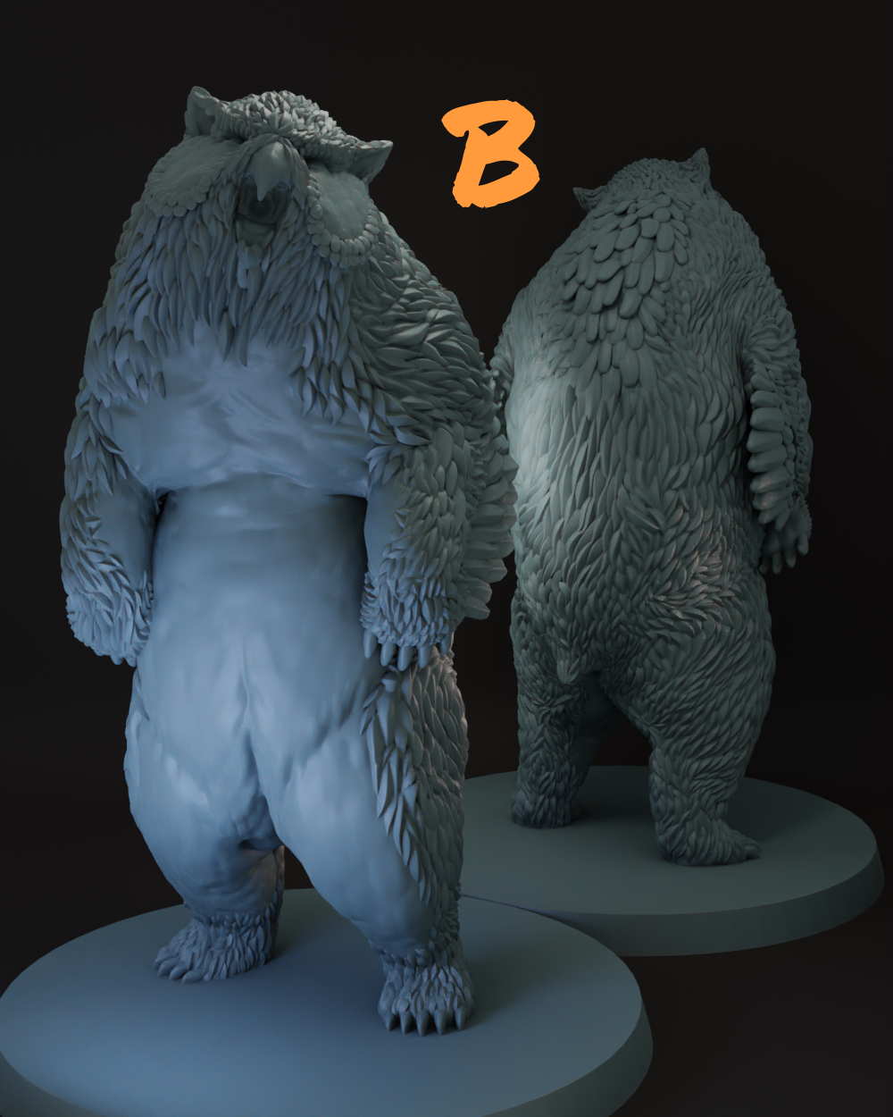 Owlbear Adult Monster Tabletop Miniature