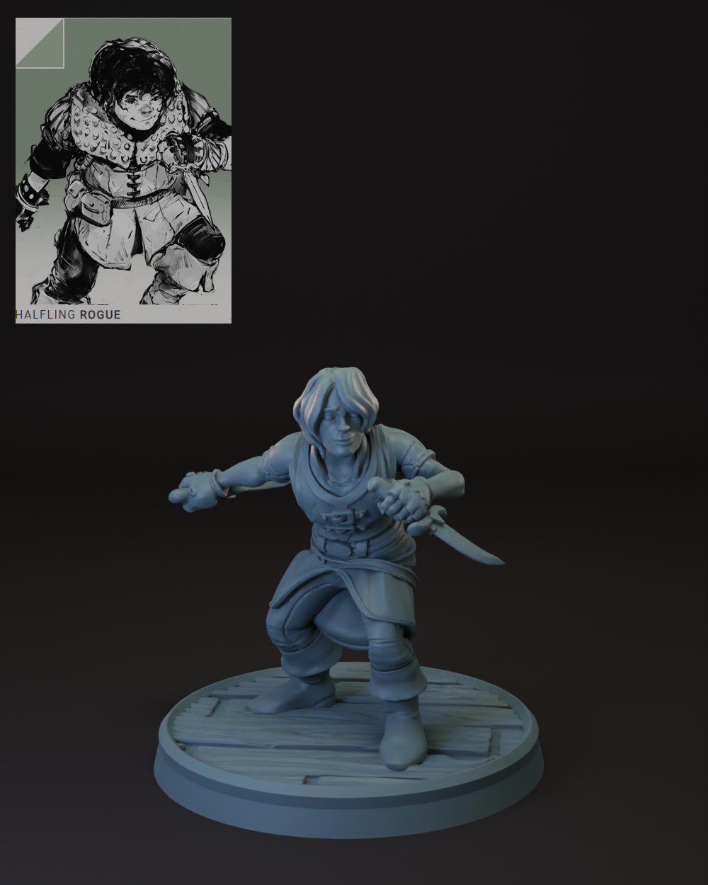 Halfling rogue solo front