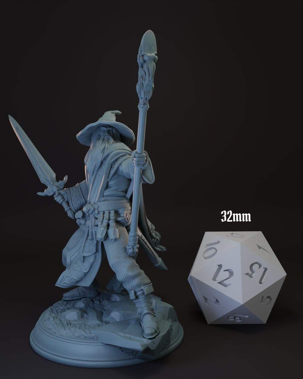 Human Wizard | War Mage | Cleric -Artemis- Tabletop Miniature