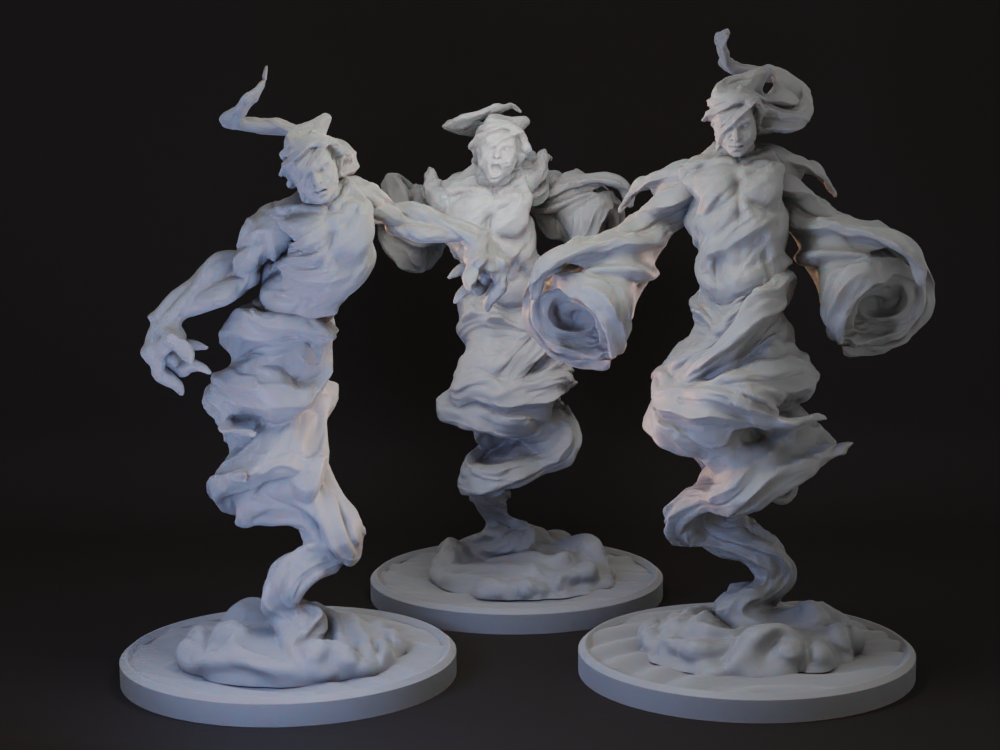 Air Elemental | 4 Variants | Monster Tabletop Miniature