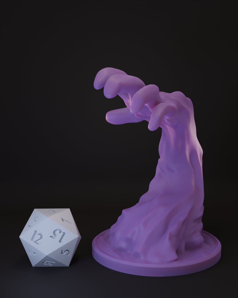 Bigby's Hand | Maximilian's Earthern Grasp | Spell Effect Tabletop Miniature