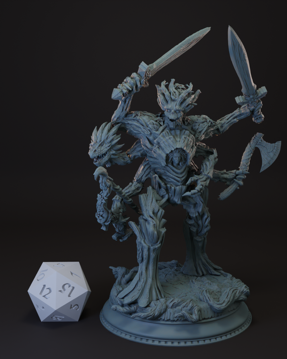 Corrupted Dryad | Tree Blight | Treant Tabletop Miniature