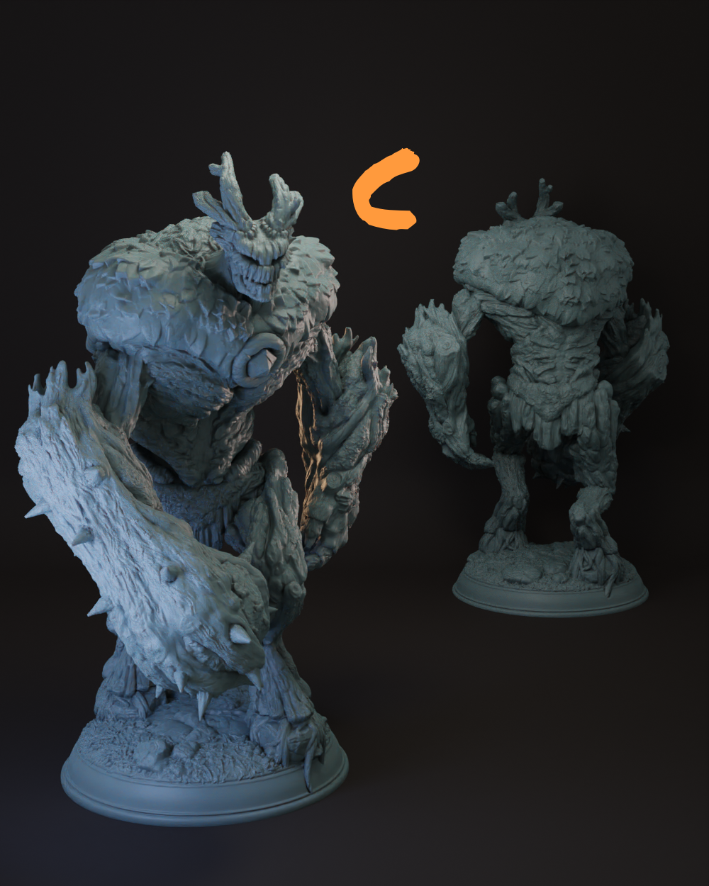 Corrupted Treant | Tree Blight | Forest Spirit Tabletop Miniature