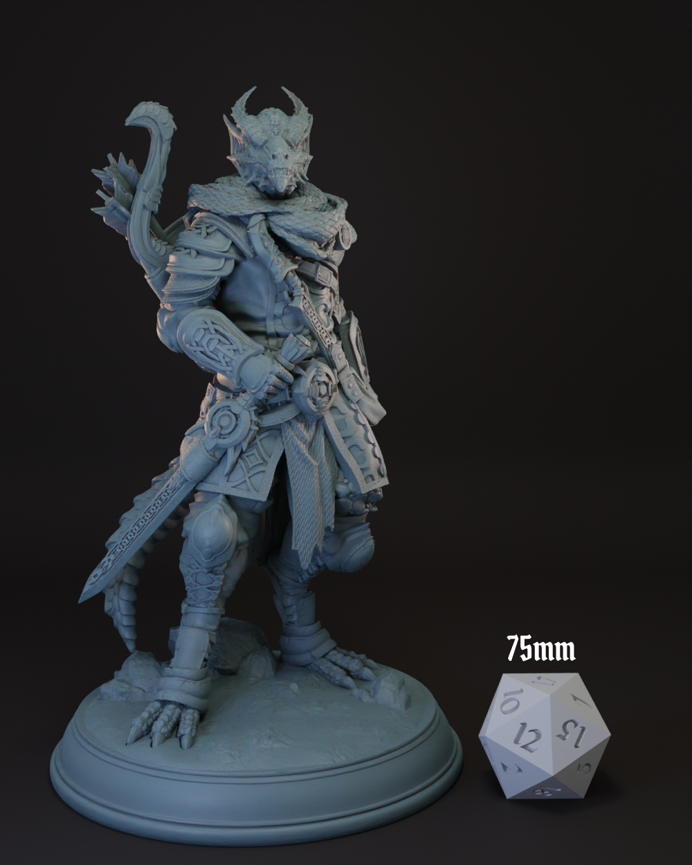 Dragonborn Ranger | Fighter -Zandoril- Tabletop Miniature