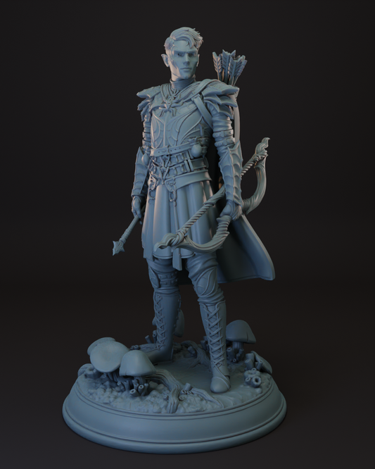 Drow | Elf Male Ranger | Fighter -Bow- Tabletop Miniature