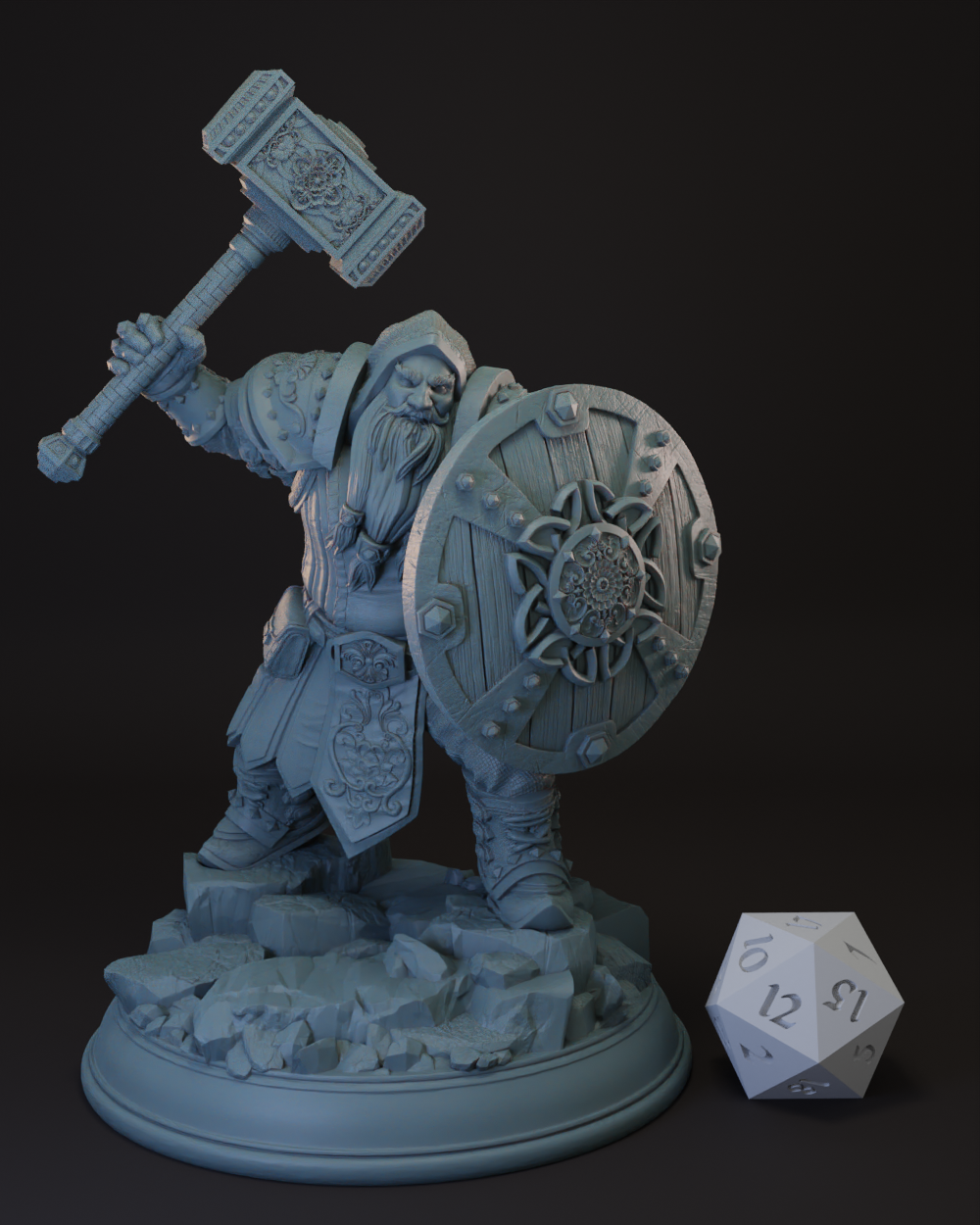 Dwarf Cleric | Fighter | Paladin -Tors- Tabletop Miniature