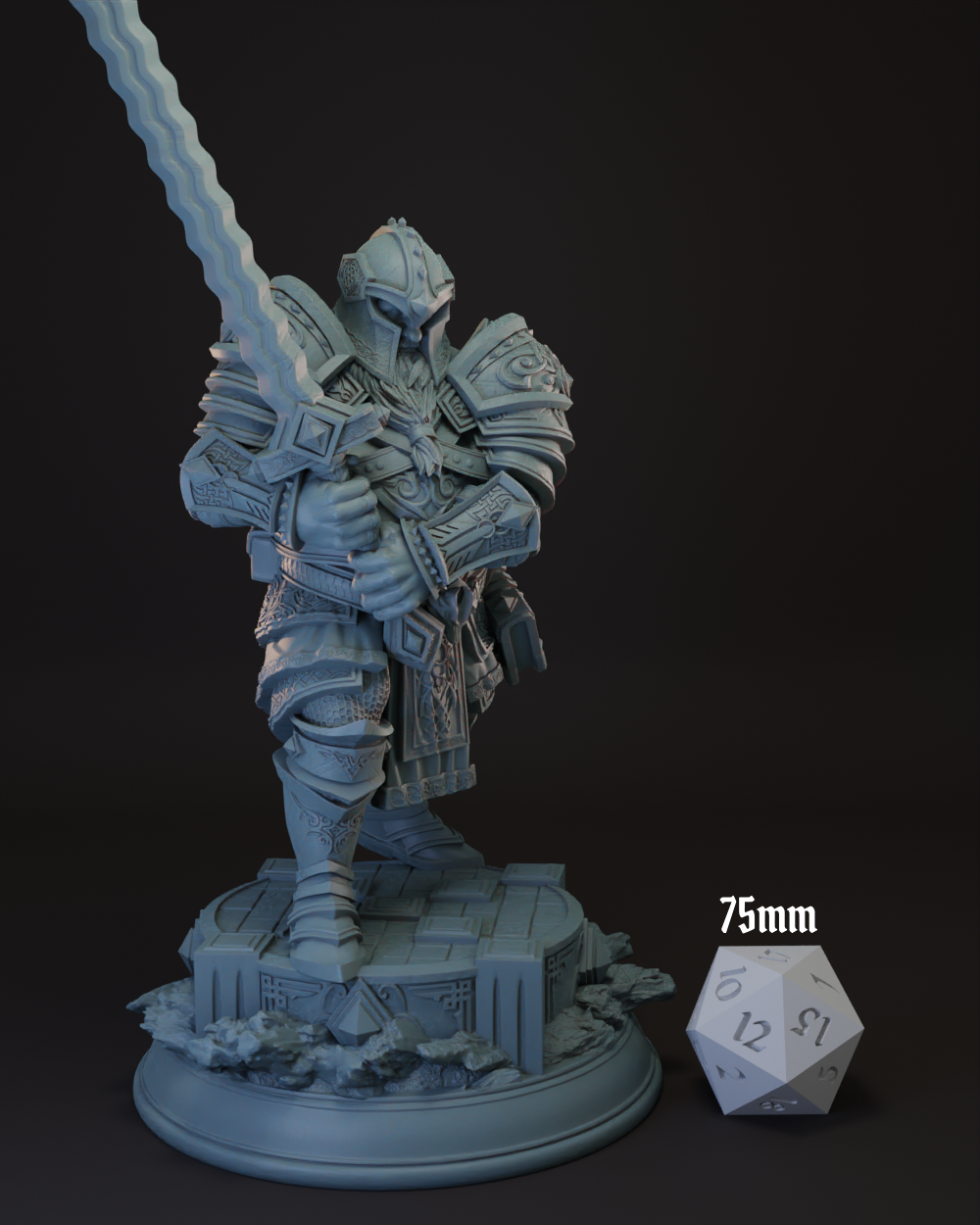 Dwarf | Duergar Paladin | Fighter -Kharmir- Tabletop Miniature