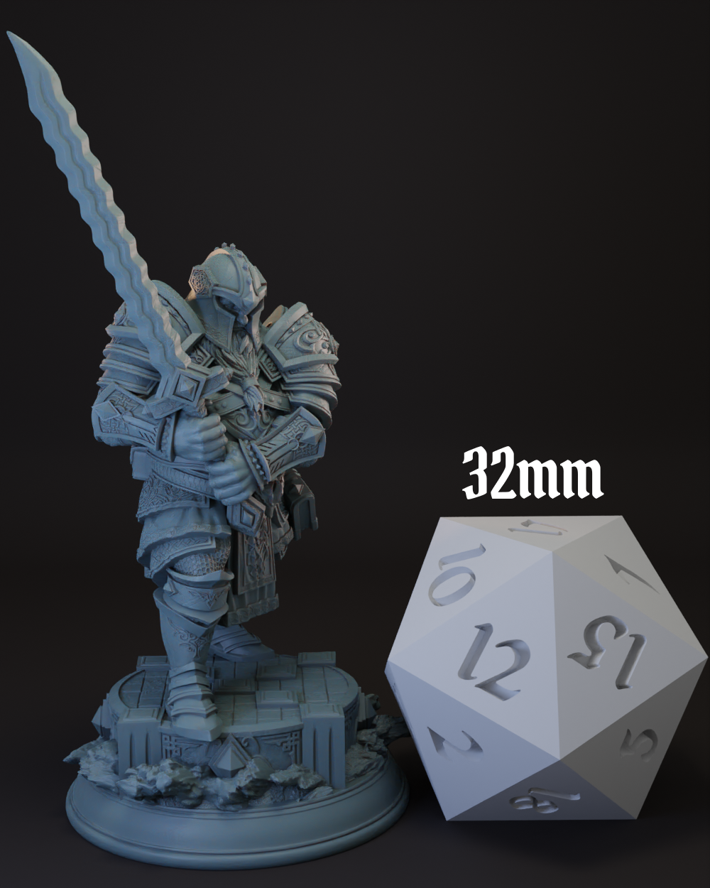 Dwarf | Duergar Paladin | Fighter -Kharmir- Tabletop Miniature