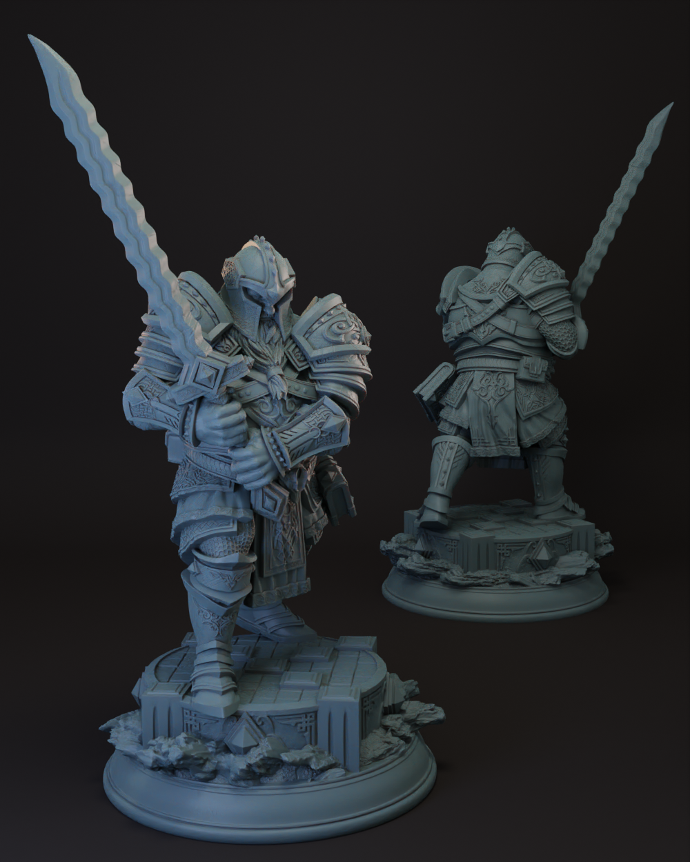 Dwarf | Duergar Paladin | Fighter -Kharmir- Tabletop Miniature