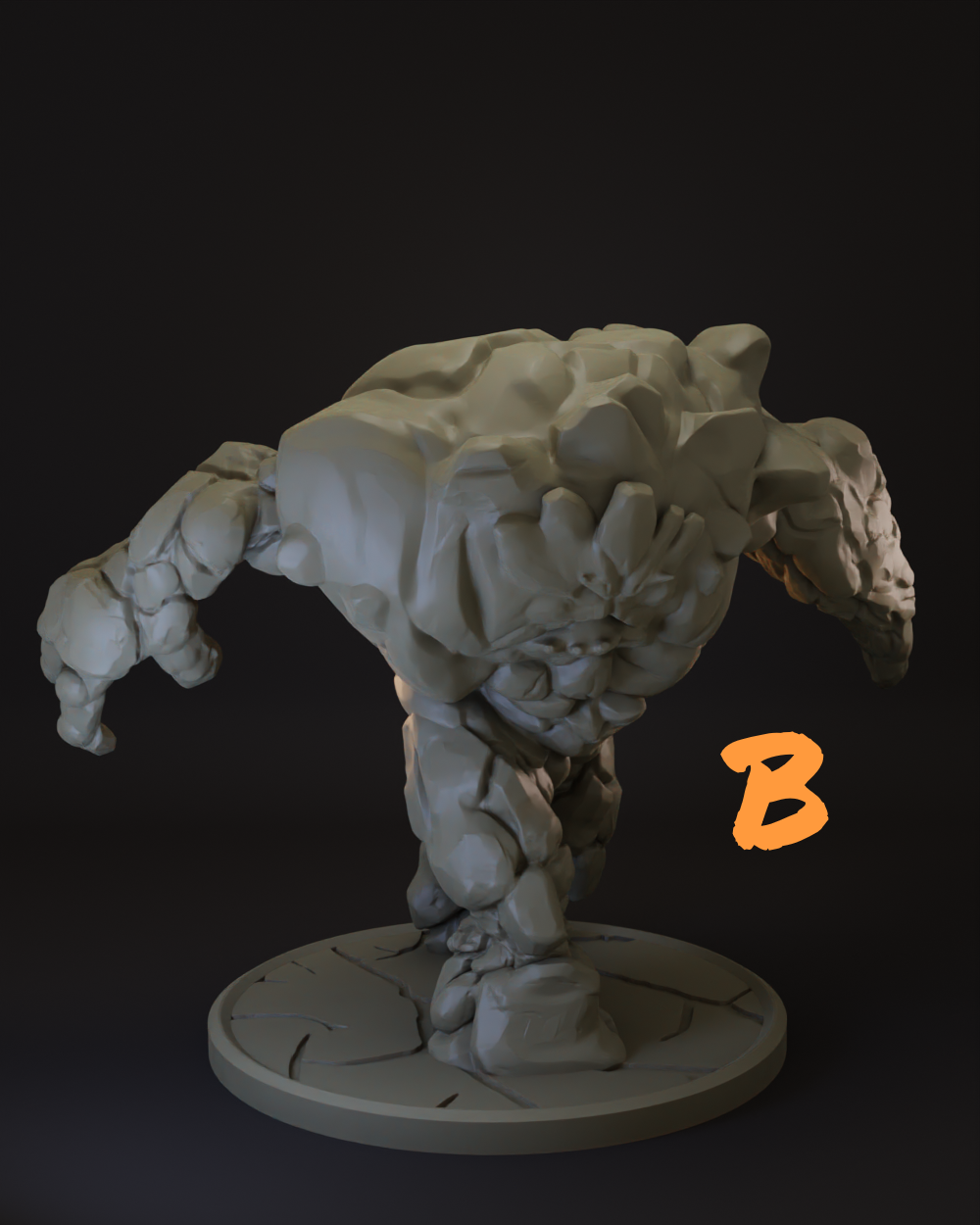 Earth Elemental | 4 Variants | Monster Tabletop Miniature