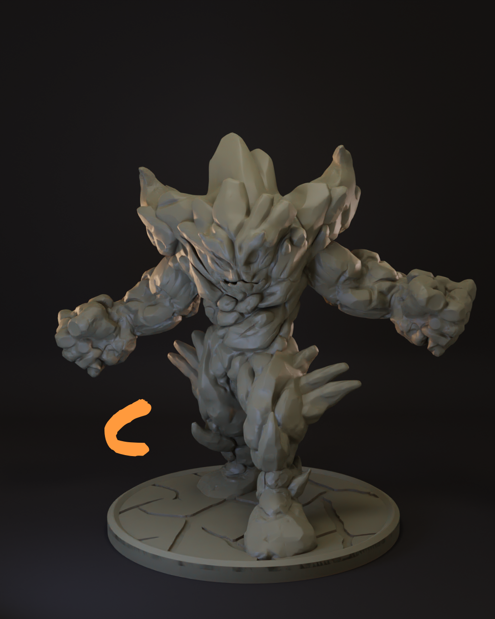 Earth Elemental | 4 Variants | Monster Tabletop Miniature