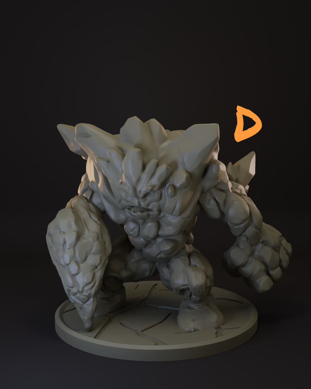 Earth Elemental | 4 Variants | Monster Tabletop Miniature