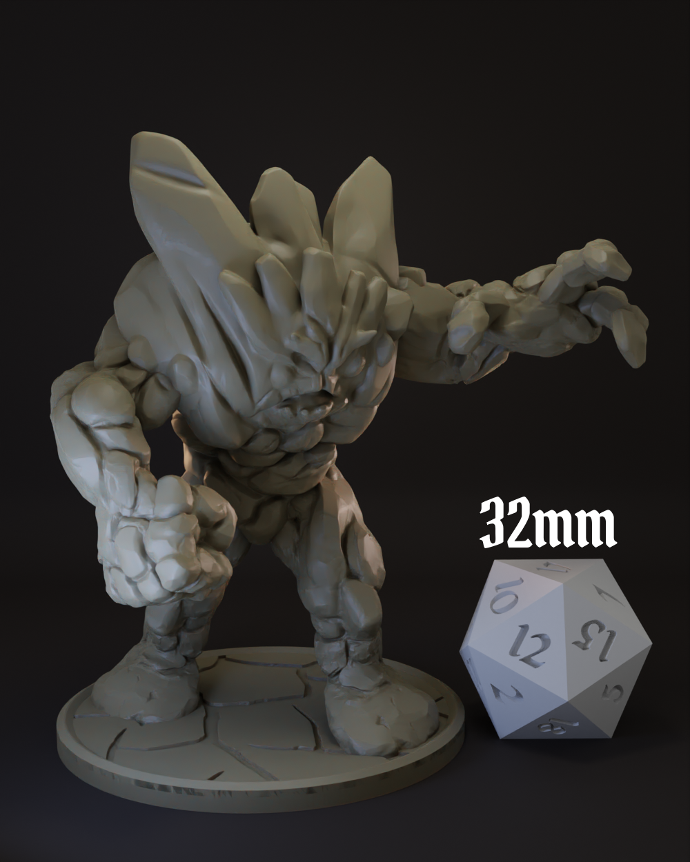 Earth Elemental | 4 Variants | Monster Tabletop Miniature