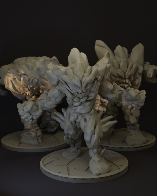 Earth Elemental | 4 Variants | Monster Tabletop Miniature