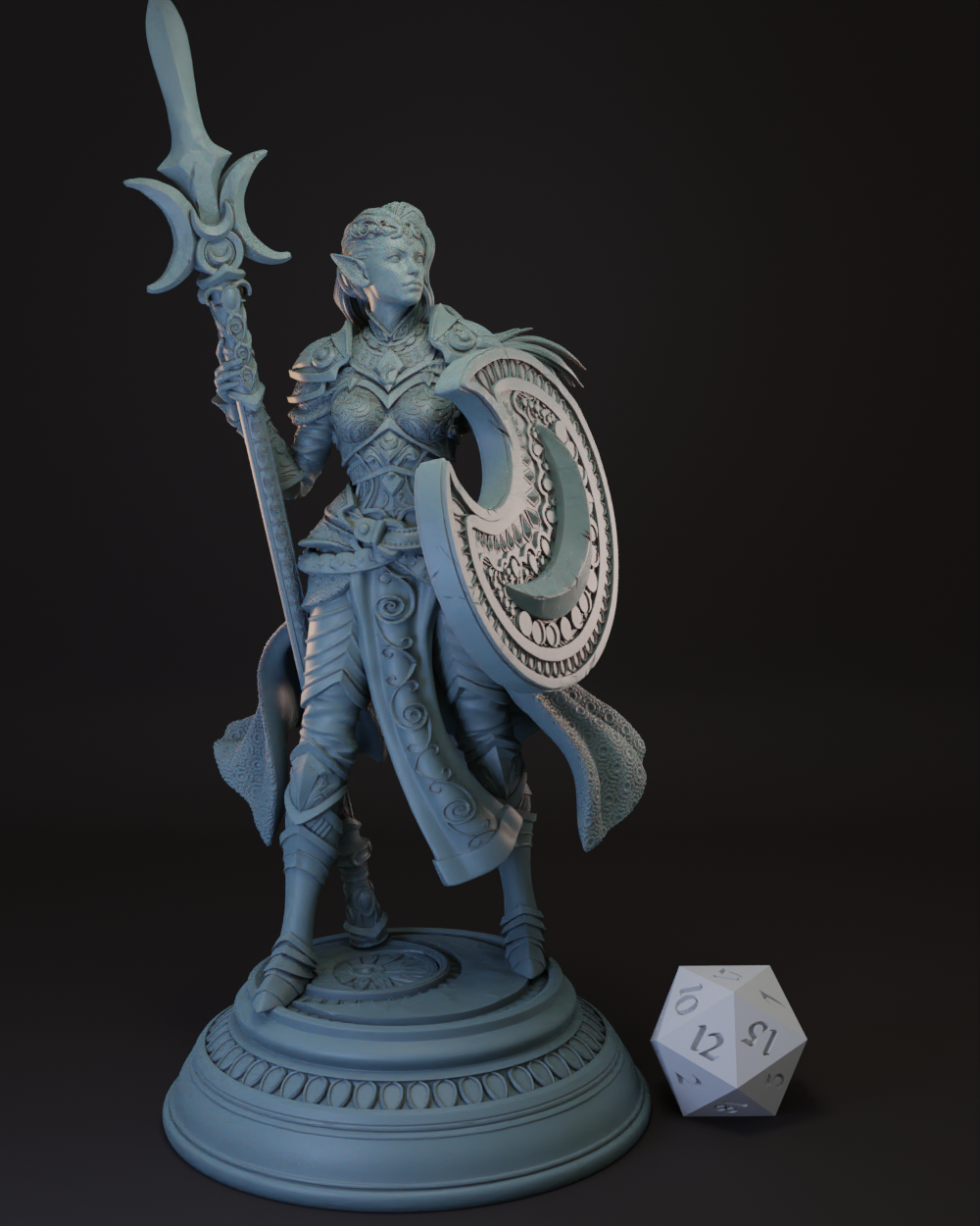 Elf | Half-Elf Female Cleric | Paladin | Fighter -Ninera- Tabletop Miniature