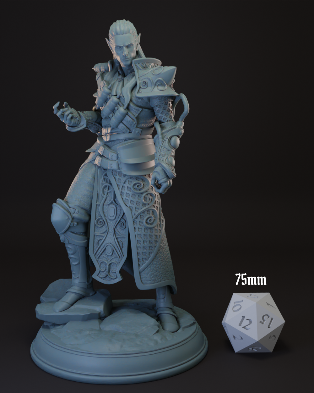 Elf | Half-Elf Artificer | Wizard | Rogue -Netros- Tabletop Miniature