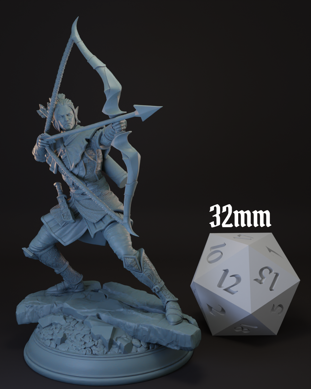 Elf | Half-Elf Ranger | Fighter -Ervion- Tabletop Miniature