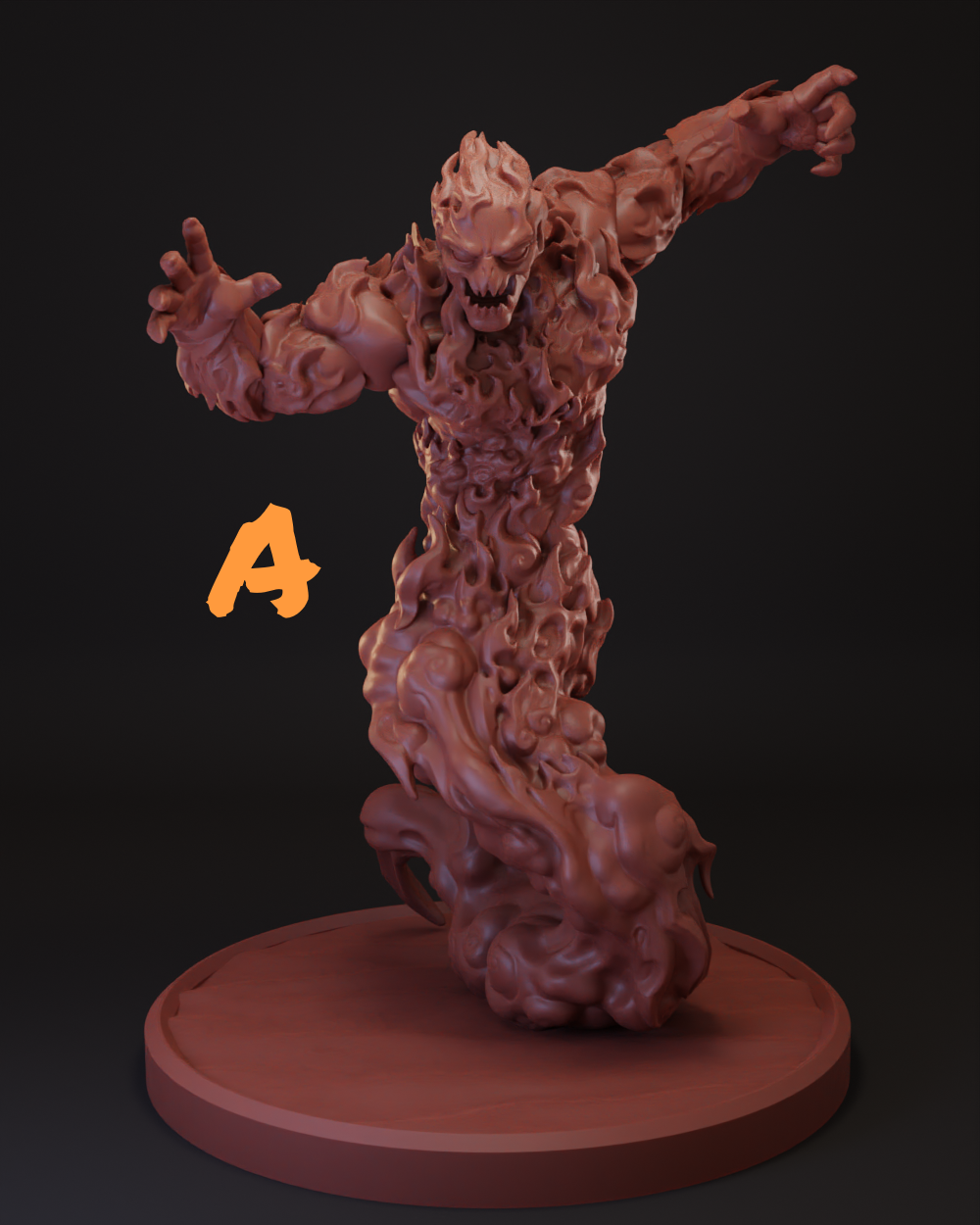 Fire Elemental | 4 Variants | Monster Tabletop Miniature