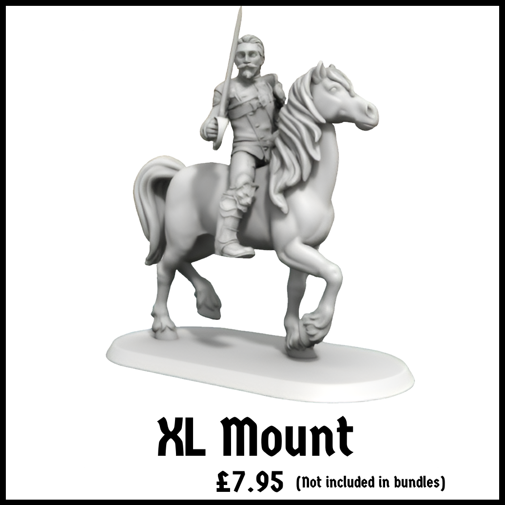 Hero Forge UK Printing XL Mount Miniature Example