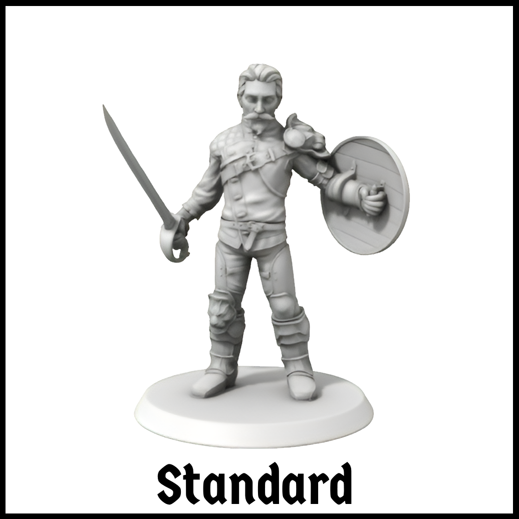 Hero Forge UK Printing Standard Size Miniature Example