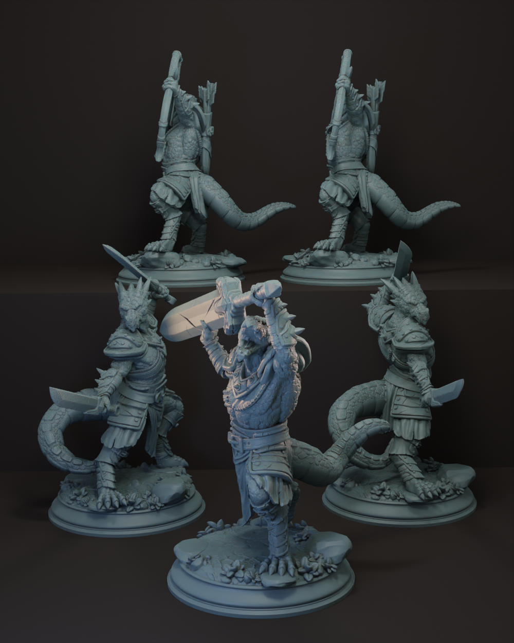 Kobold Warband | Dragonkin Warriors | Tucker's Kobolds Tabletop Miniature