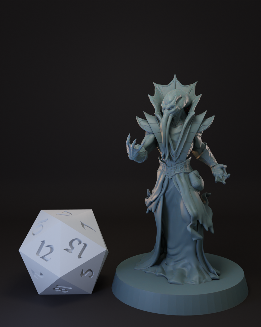 Mind Flayer | Illithid | Ulitharid | Alhoon | Cthulu Tabletop Miniature