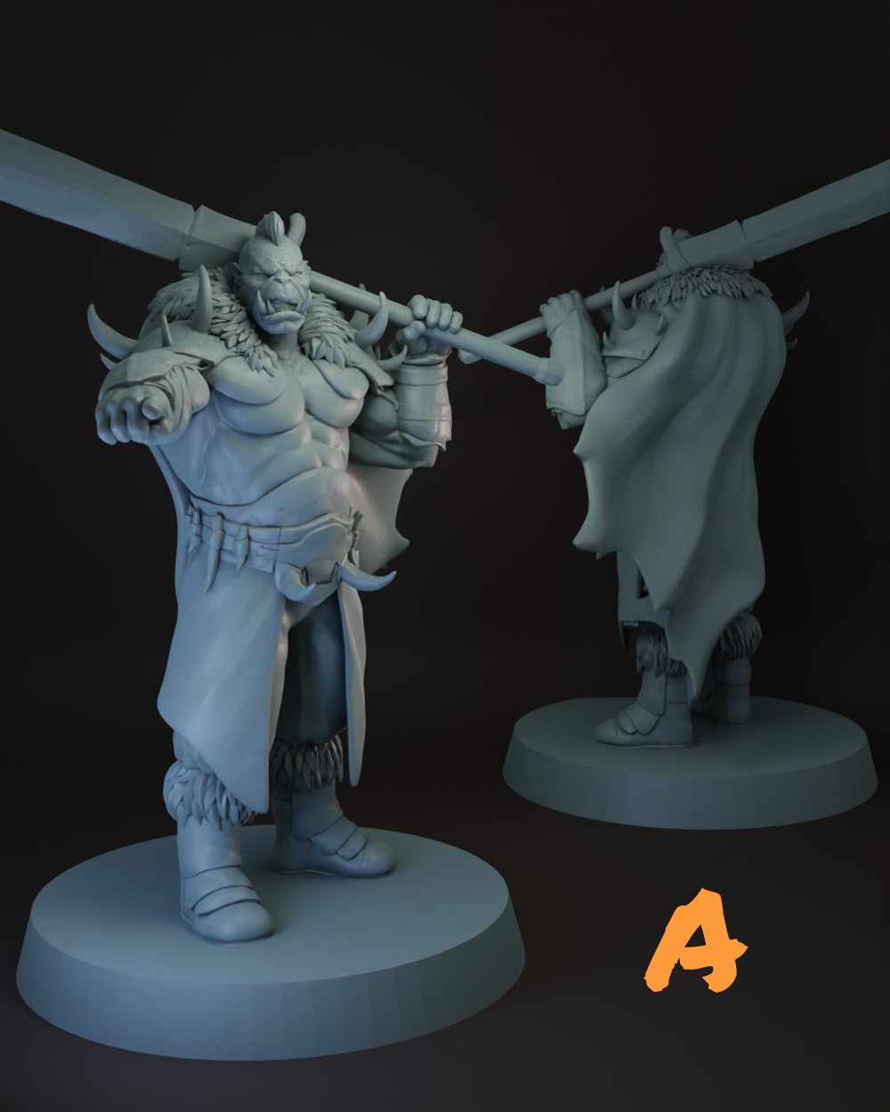 Orc Warband | Berserkers 4 Variants Tabletop Miniature