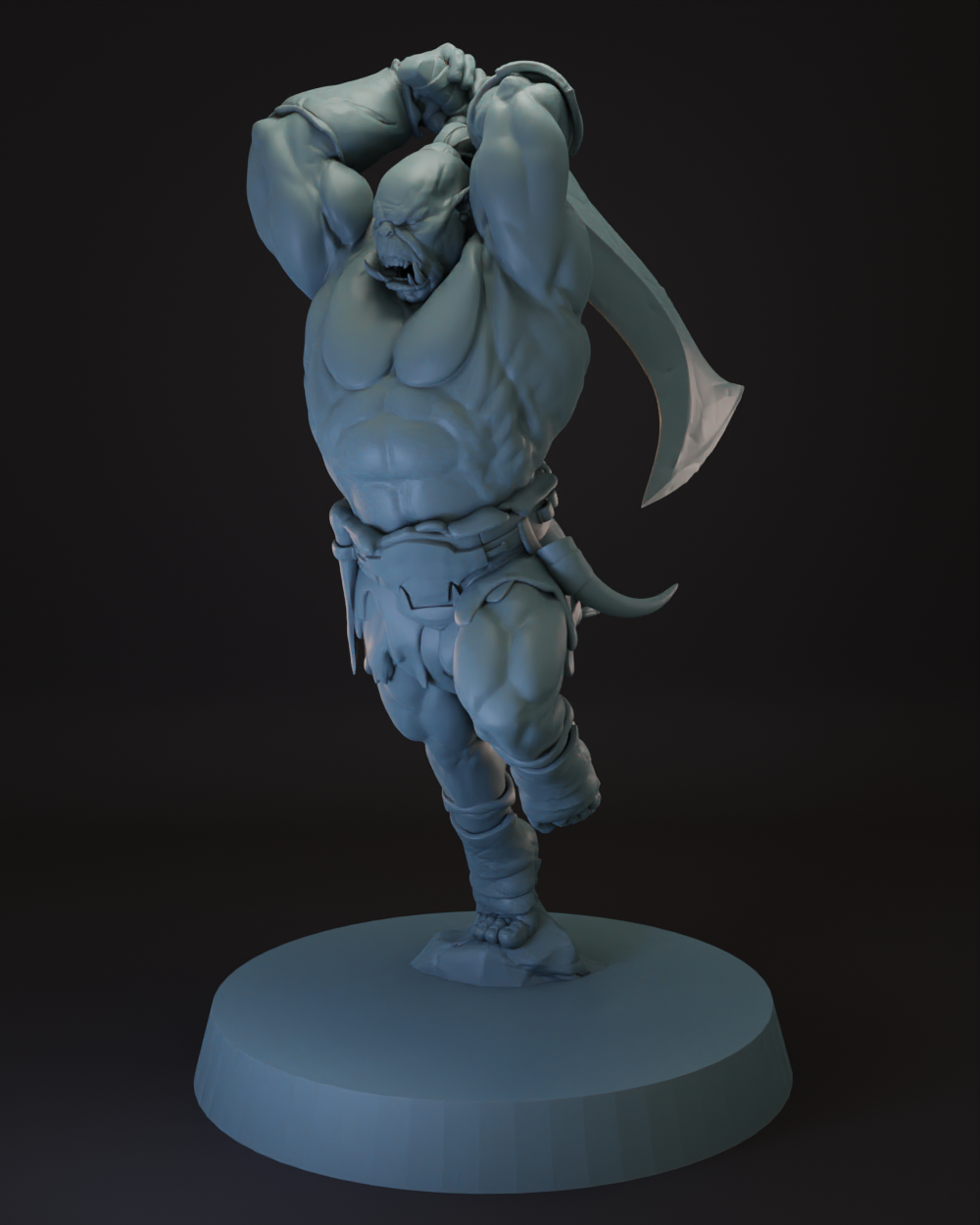 Orc Warband | Berserkers 4 Variants Tabletop Miniature