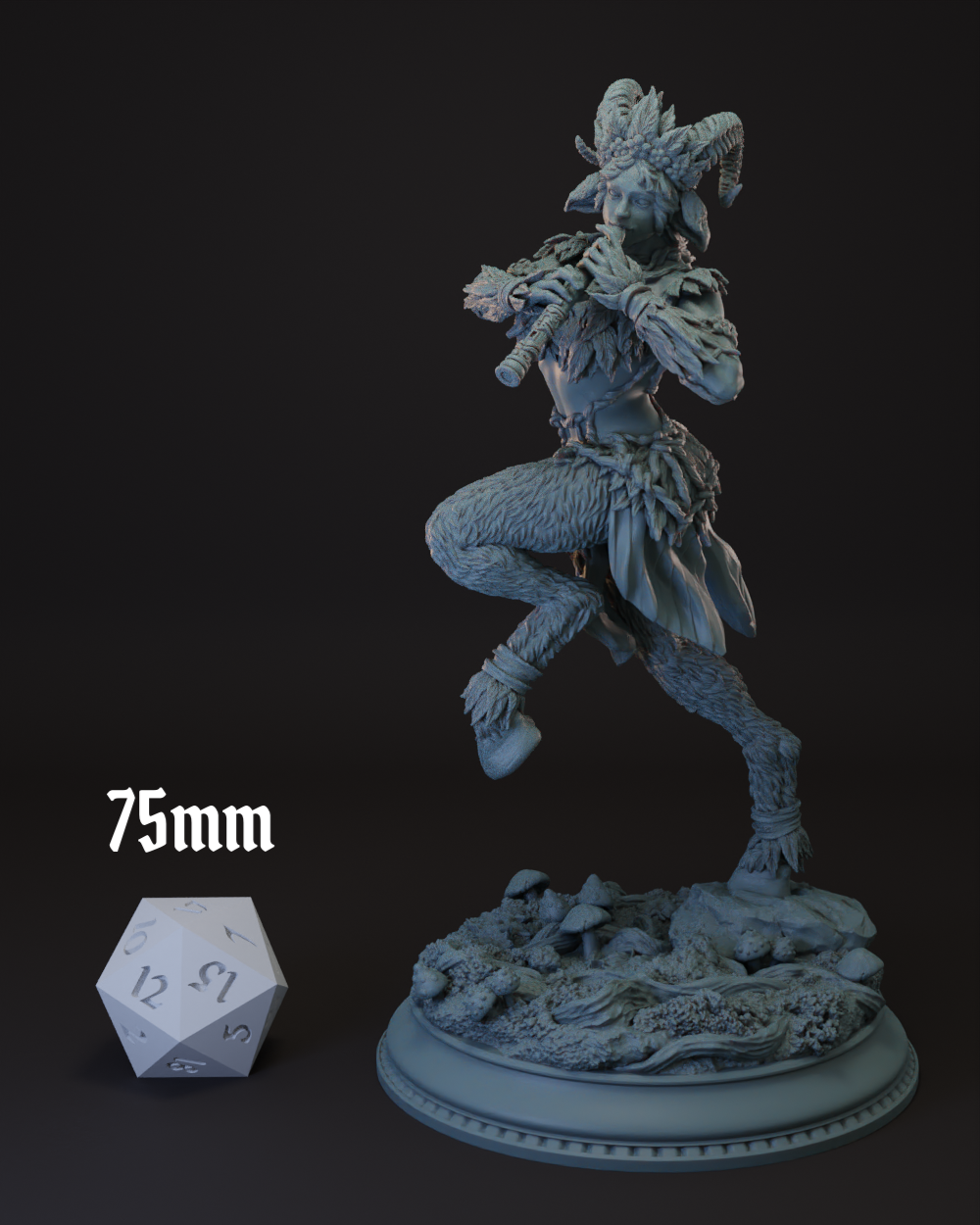 Satyr | Fawn Female Bard | Druid -Sylvia- Tabletop Miniature