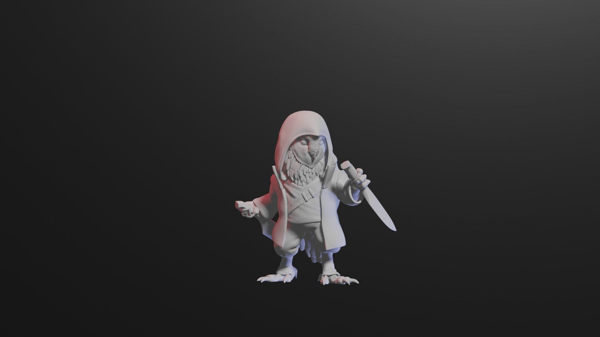 Owlin | Owlrakokra | Owlfolk | Aarakokra Rogue | Assassin | Thief Tabletop Miniature for Dungeons and Dragons | Pathfinder | DND