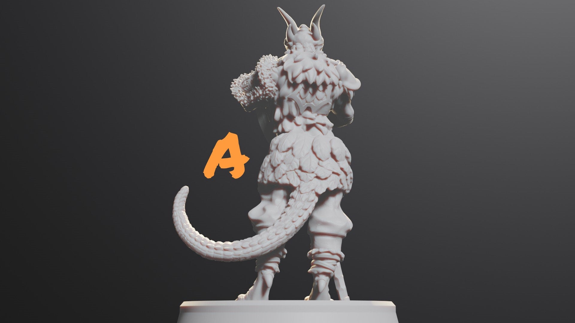 Dragonborn Female Barbarian | Fighter Tabletop Miniature for Dungeons and Dragons | Pathfinder | DND