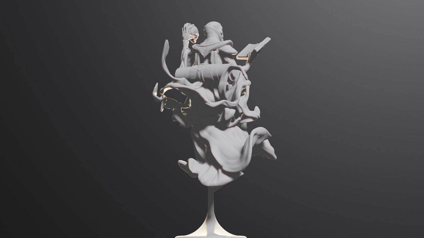 Lich | Necromancer | Vecna Tabletop Miniature for Dungeons and Dragons | Pathfinder | DND