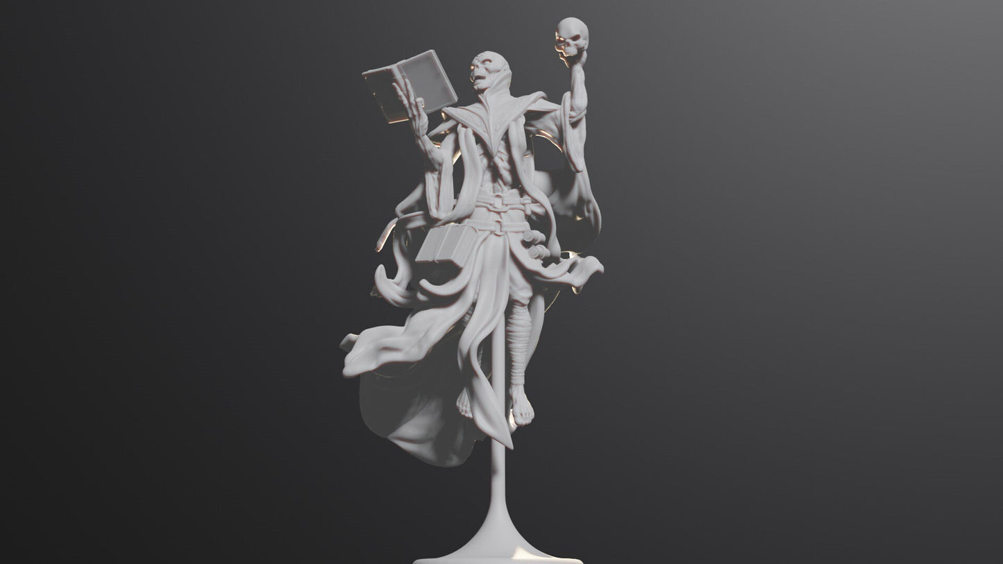 Lich | Necromancer | Vecna Tabletop Miniature for Dungeons and Dragons | Pathfinder | DND