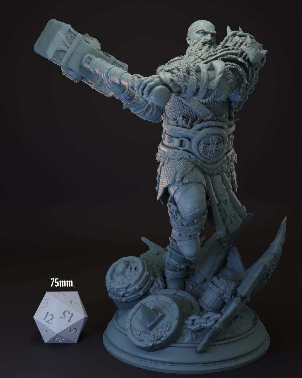 Goliath | Half Giant Barbarian | Fighter -Froth- Tabletop Miniature for Dungeons and Dragons | Pathfinder | DND