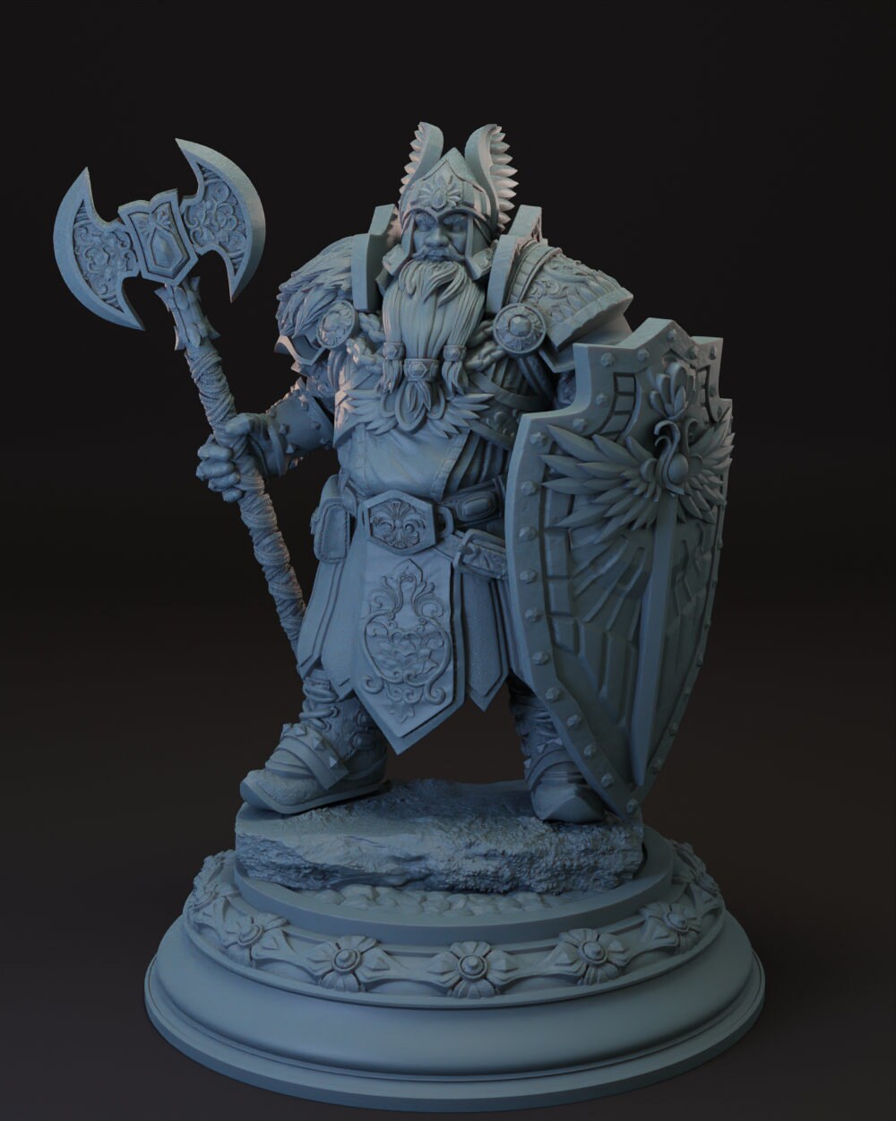 Dwarf Cleric | Paladin | Fighter -Tors Levelled- Tabletop Miniature for Dungeons and Dragons | Pathfinder | DND