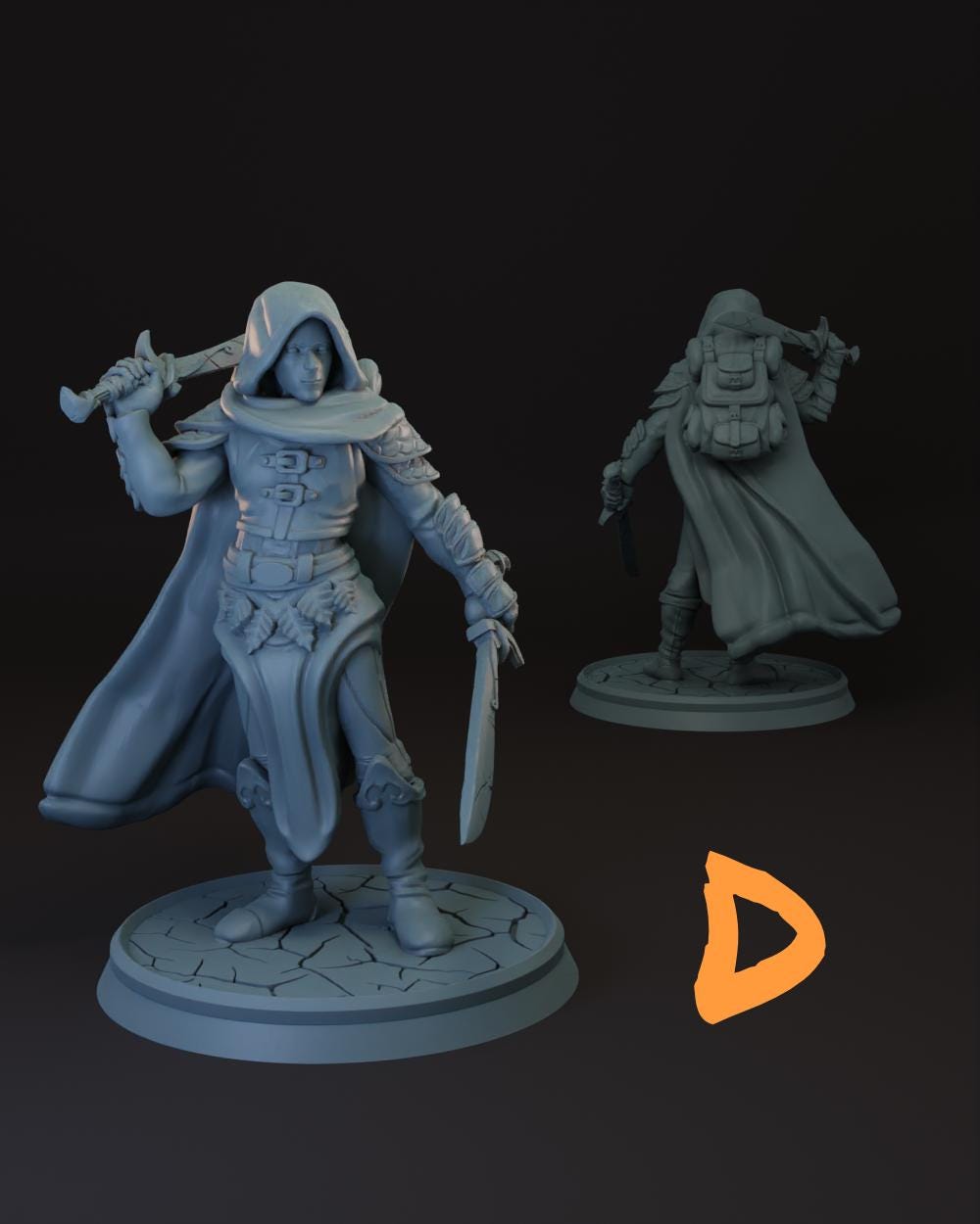 Elf | Human | Half-Elf Ranger | Fighter Tabletop Miniature for Dungeons and Dragons | Pathfinder | DND