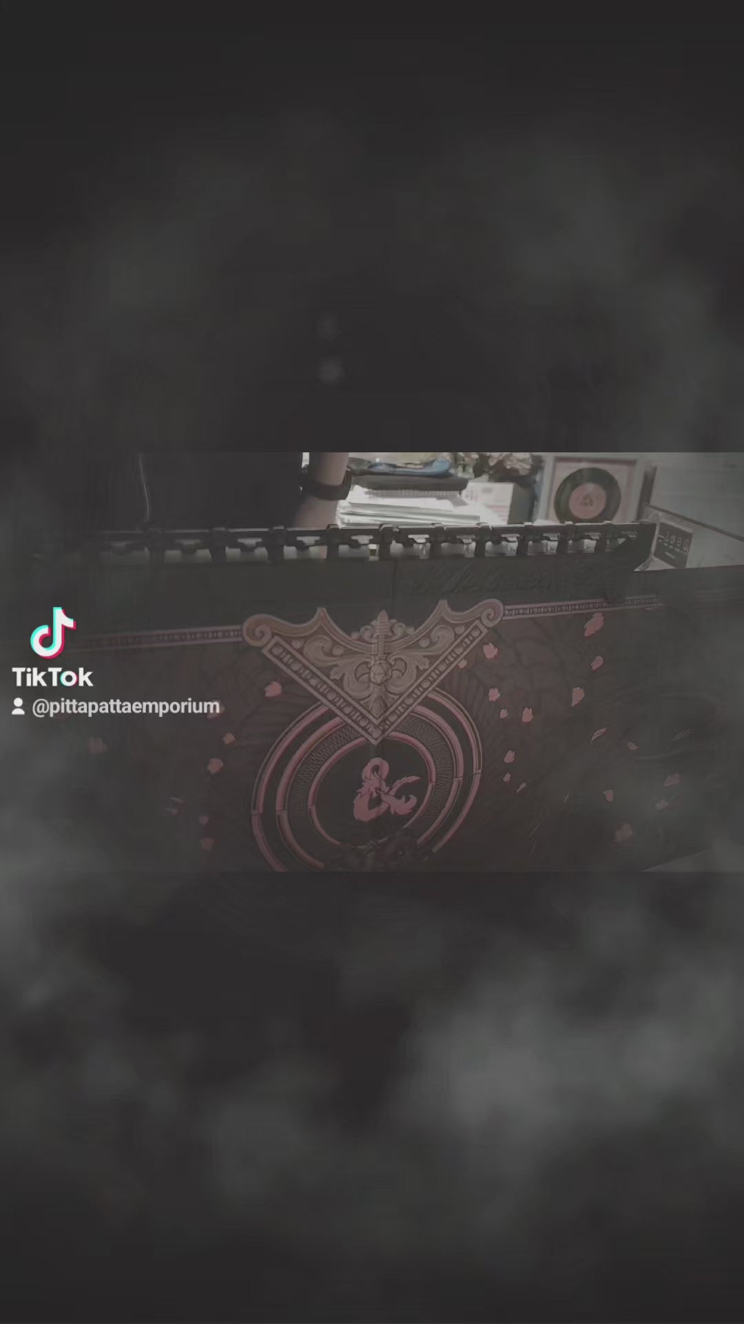 Video showing the fear building as flip over skulls on top of Game master screen