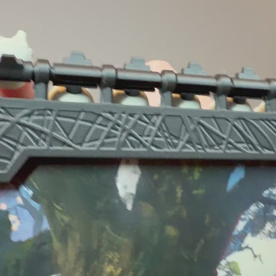 Flipping over skulls video on top of screen