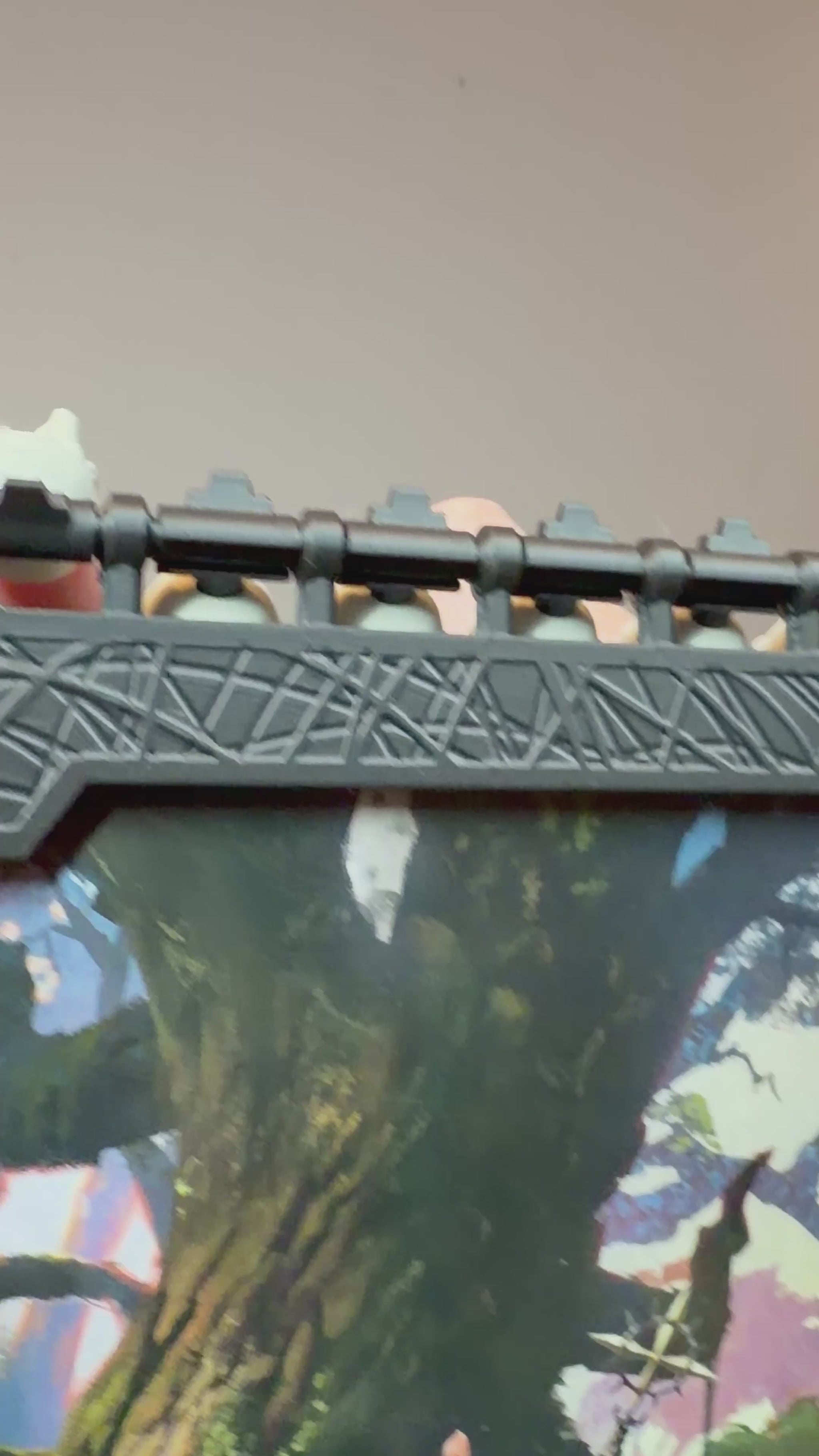 Flipping over skulls video on top of screen