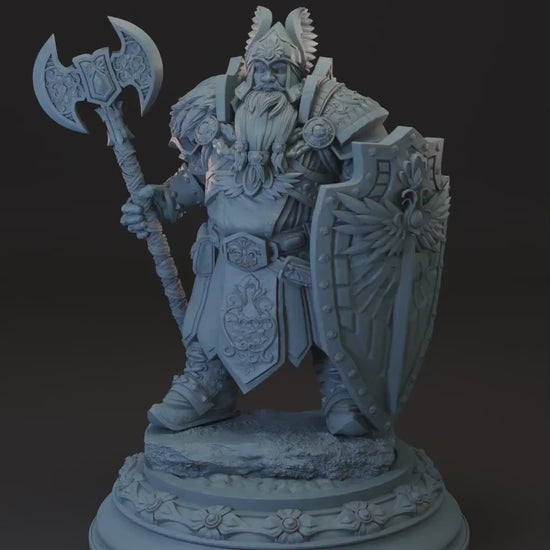 Dwarf Cleric | Paladin | Fighter -Tors Levelled- Tabletop Miniature for Dungeons and Dragons | Pathfinder | DND