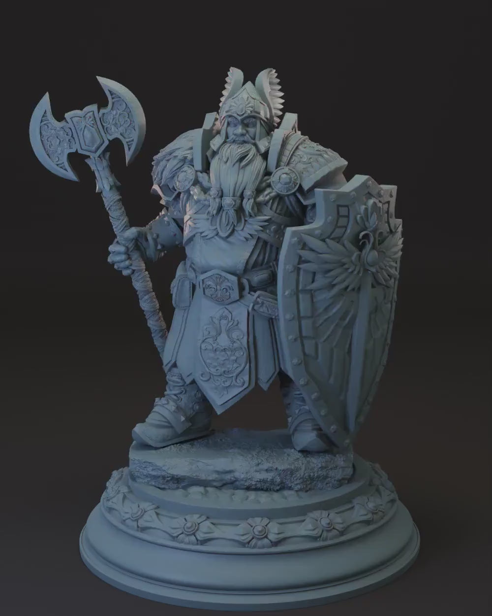 Dwarf Cleric | Paladin | Fighter -Tors Levelled- Tabletop Miniature for Dungeons and Dragons | Pathfinder | DND