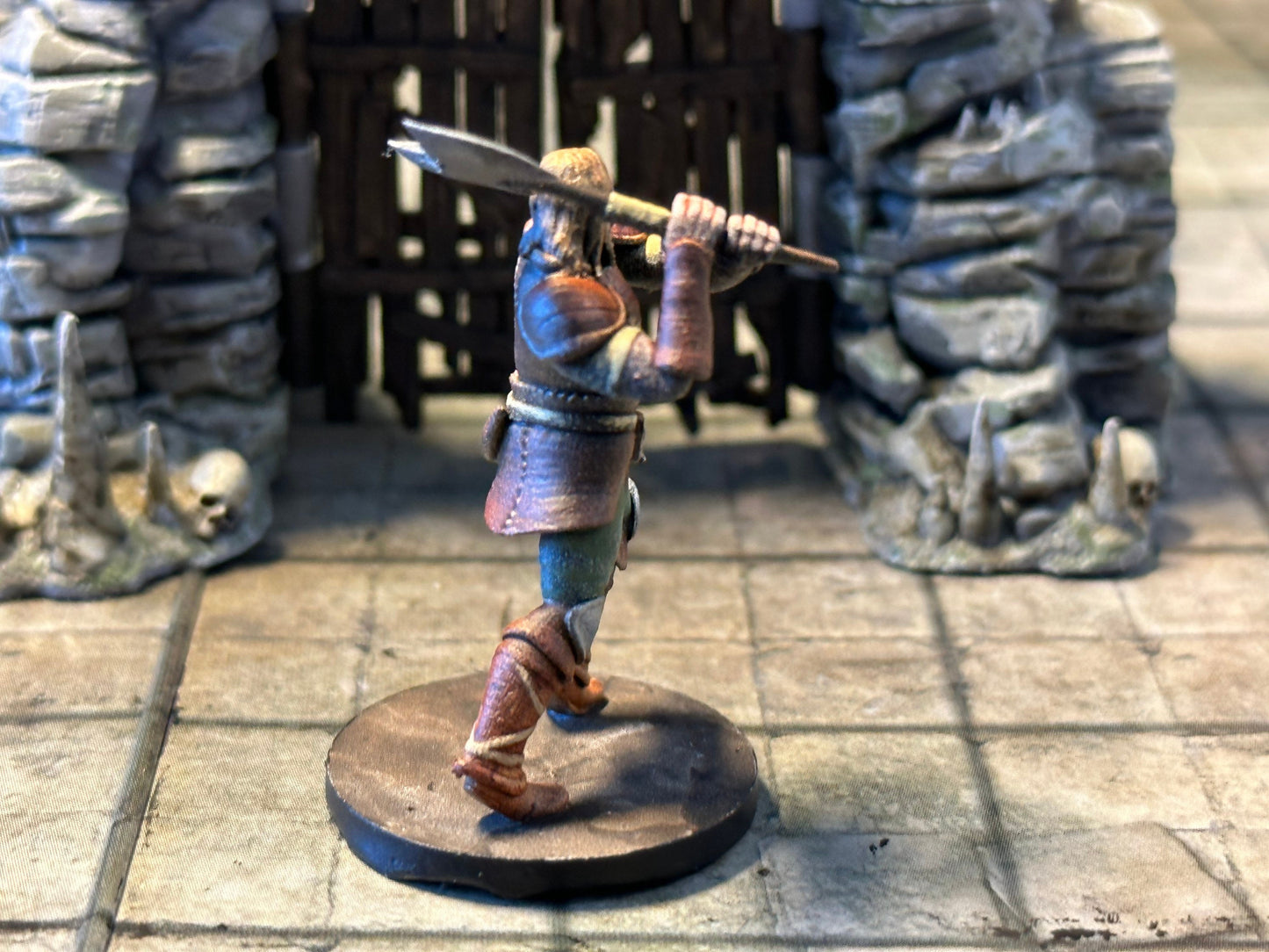 Hand Painted Human Male Barbarian | Fighter Tabletop Miniature