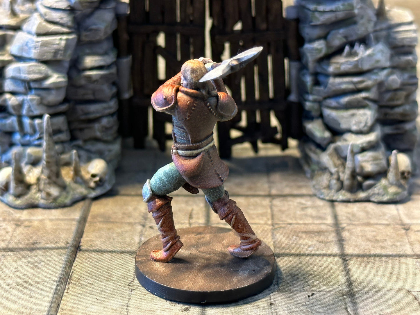 Hand Painted Human Male Barbarian | Fighter Tabletop Miniature