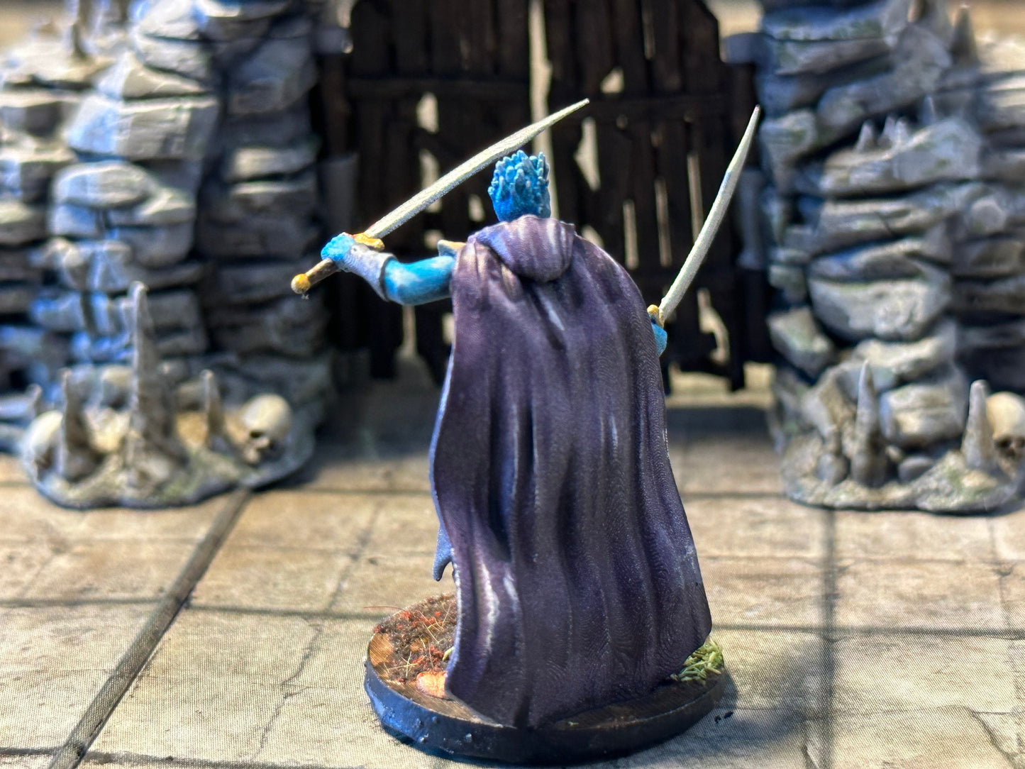 Hand Painted Crystal Folk | Genasi | Oread |Ranger | Fighter Tabletop Miniature