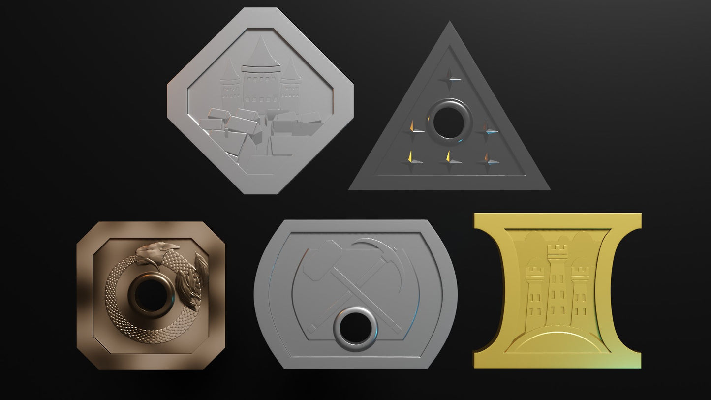 DnD Coin Set | Currency | Copper Silver Gold Electrum Platinum for Dungeons and Dragons