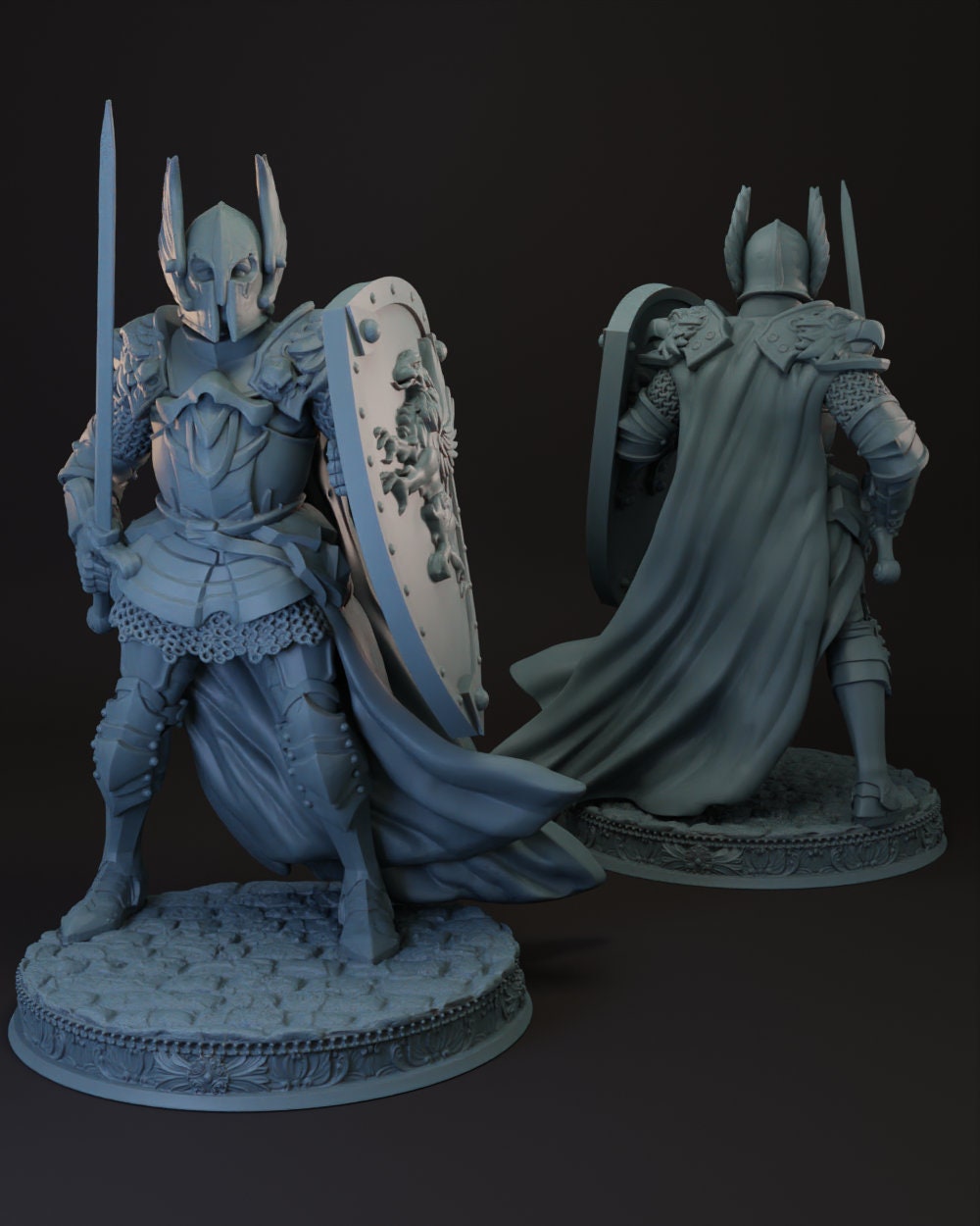 Human | Elf | Half-Elf Paladin | Fighter -Silus- Tabletop Miniature