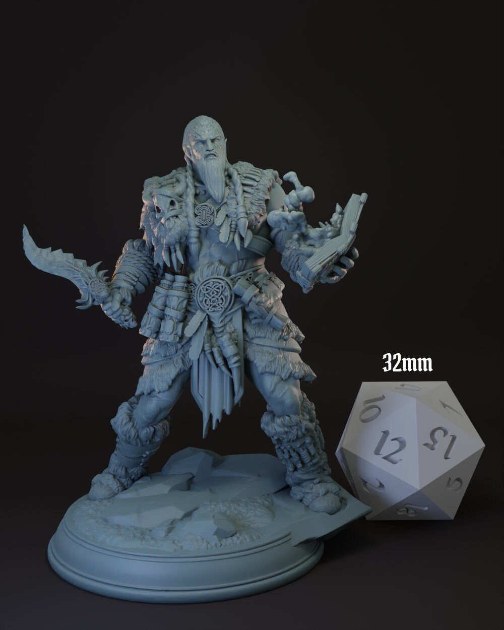 Goliath | Half-Giant Shaman | Warlock | Wizard -Raktavin- Tabletop Miniature