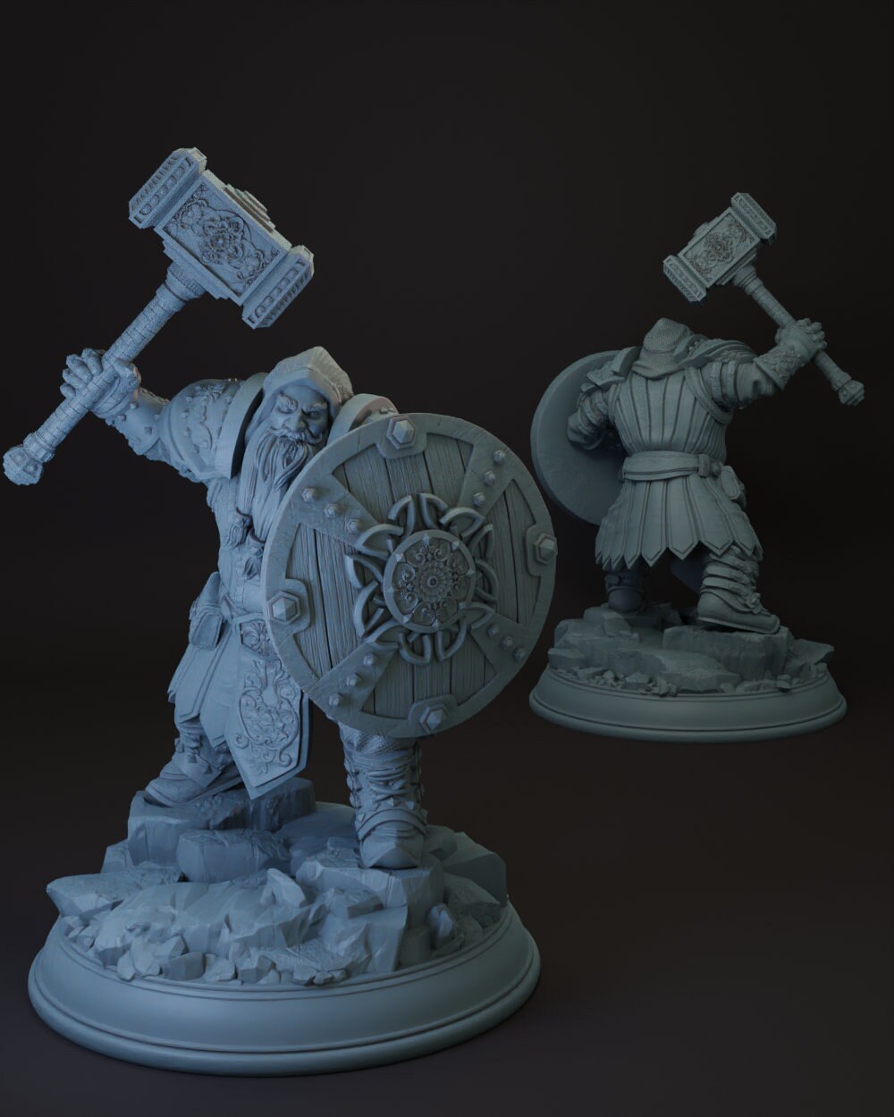 Dwarf Cleric | Fighter | Paladin -Tors- Tabletop Miniature