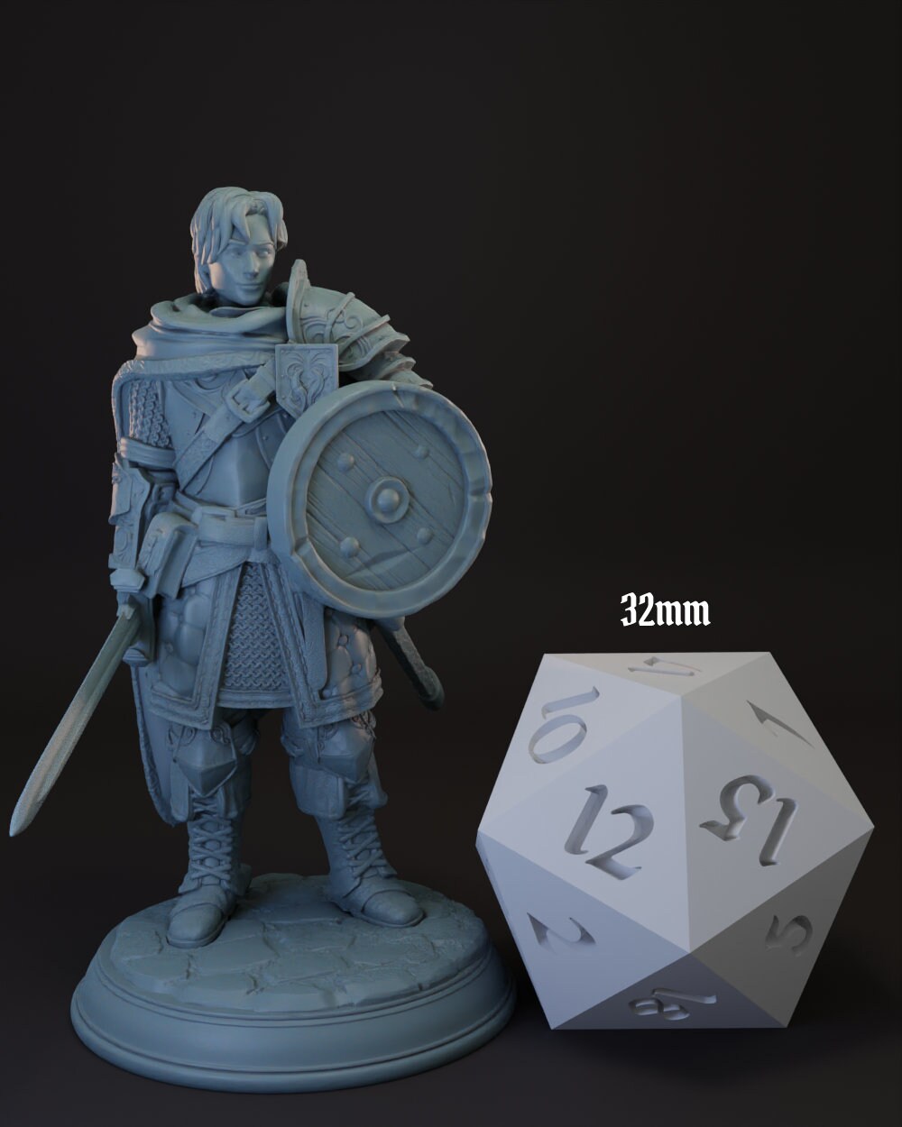 Human Fighter | Paladin -Arion- Tabletop Miniature