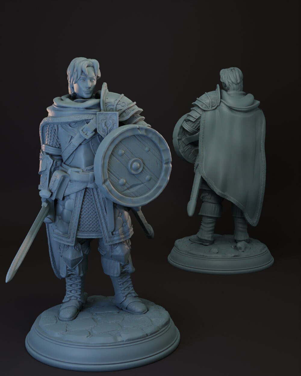 Human Fighter | Paladin -Arion- Tabletop Miniature